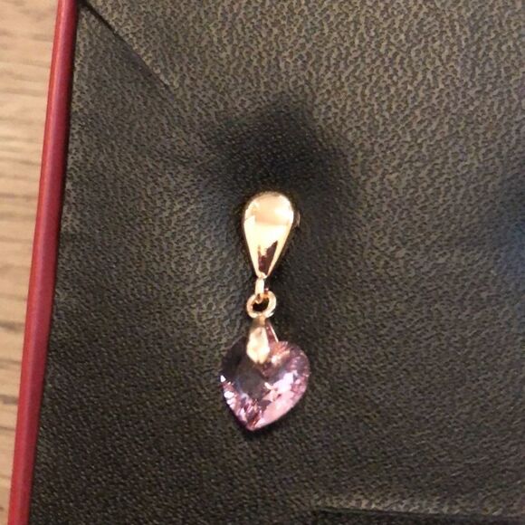 INFINITE LOVE EARRING LIGHT AMETHYST + ROSE GOLD PLATED - Picture 7 of 7